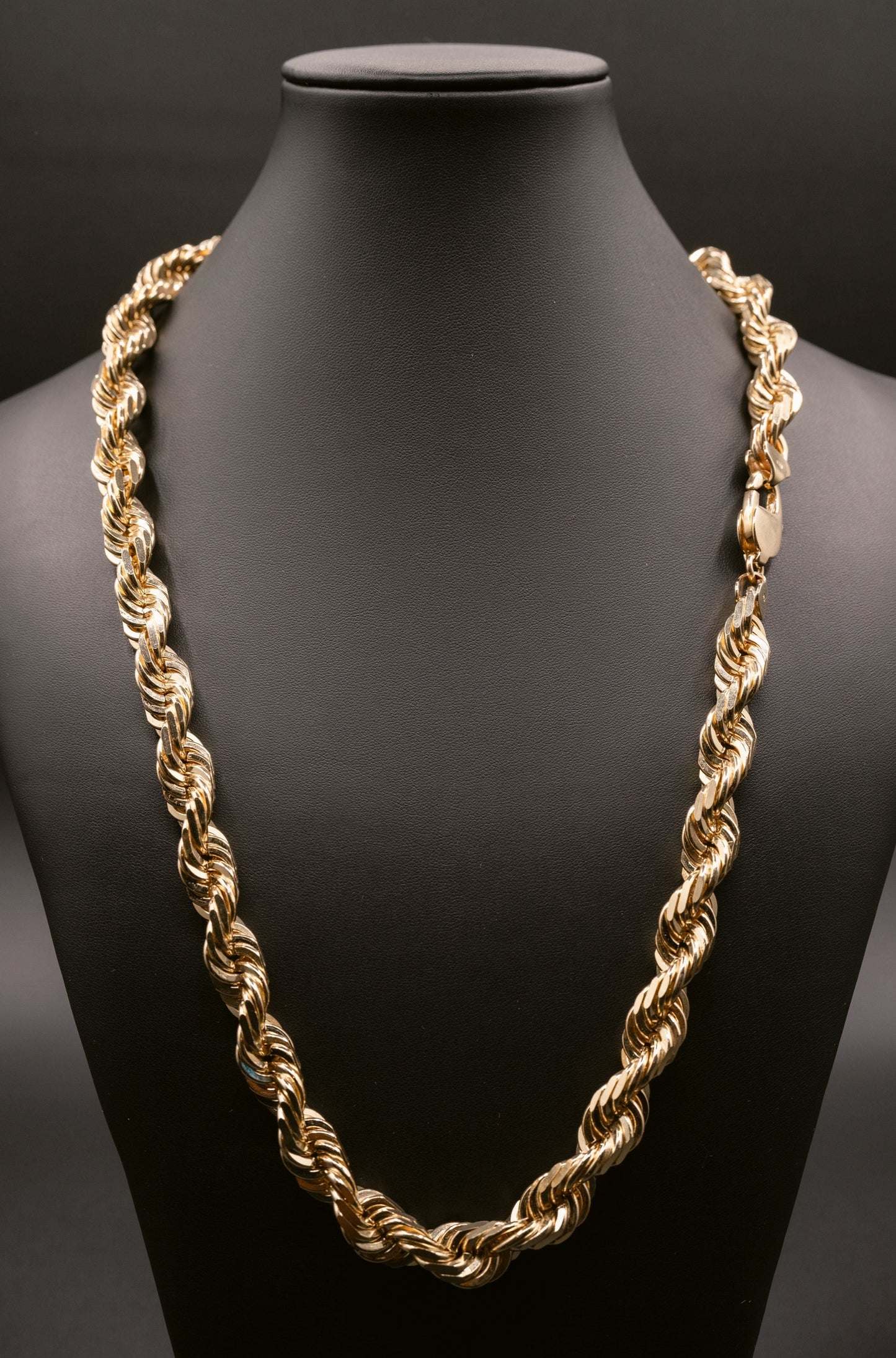 Rope Gold Chain Necklace for Men. Men's Gold Rope Necklace. LA Rope Chains for Men in California  